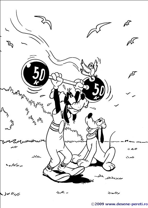 goofy desene colorat